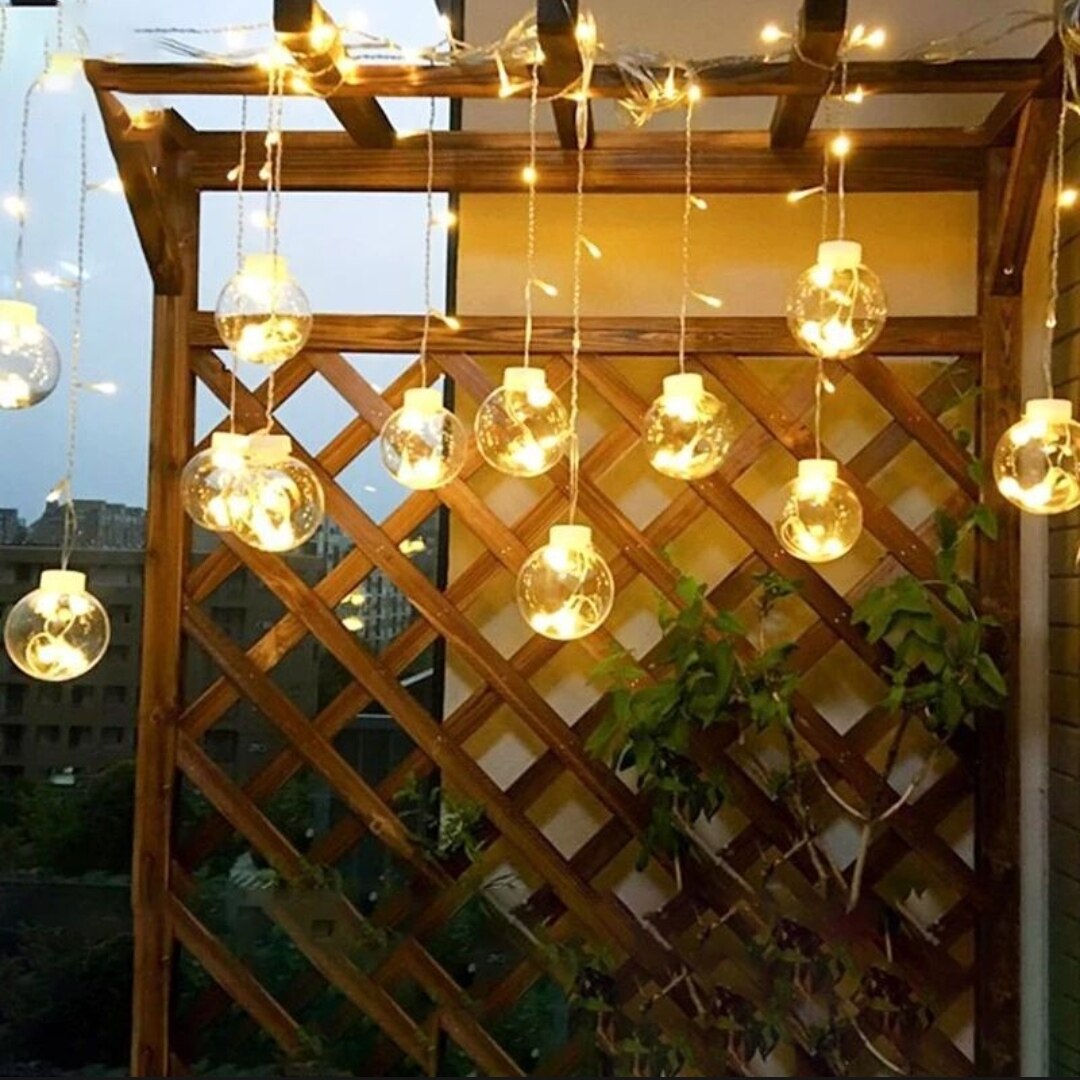 Wish Ball LED Fairy Light for Curtains- 16 feet, 12 Wish Ball-MHN - light decoration Wish Ball LED Fairy Light for Curtains- 16 feet, 12 Wish Ball-MHN - light decoration (P-3570)