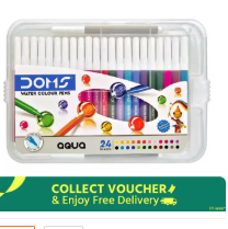 24 Shades DOMS Aqua Water Colour Pe (P-3502)