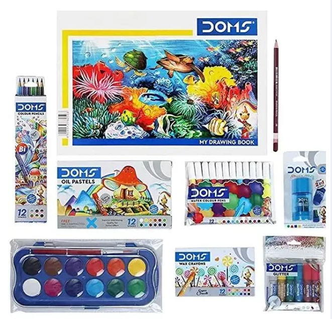DOMS Painting Kit Full Set Bundle Value Pack - colour (P-3500)