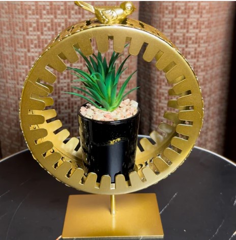 GOLDEN MINI CIRCLE POT (P-3308)