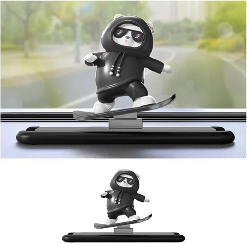 CUTE SLIDING BEAR CAR DASHBOARD TOY (P-3244)