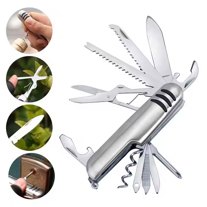Multi Function Tools Kit set - Red and Silver multipurpose hand tool kit parts and accessories set (P-3176)