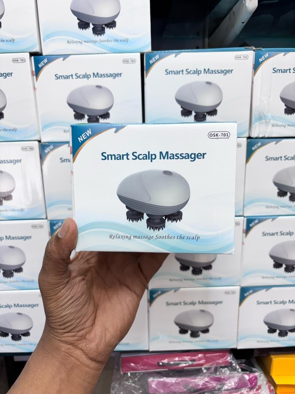 Scalp Head Hair Massager Electric Health Care Antistress Relax Body Massagem Deep Saude Tissue Prevent Body Massage Mini Scalp (P-3137)
