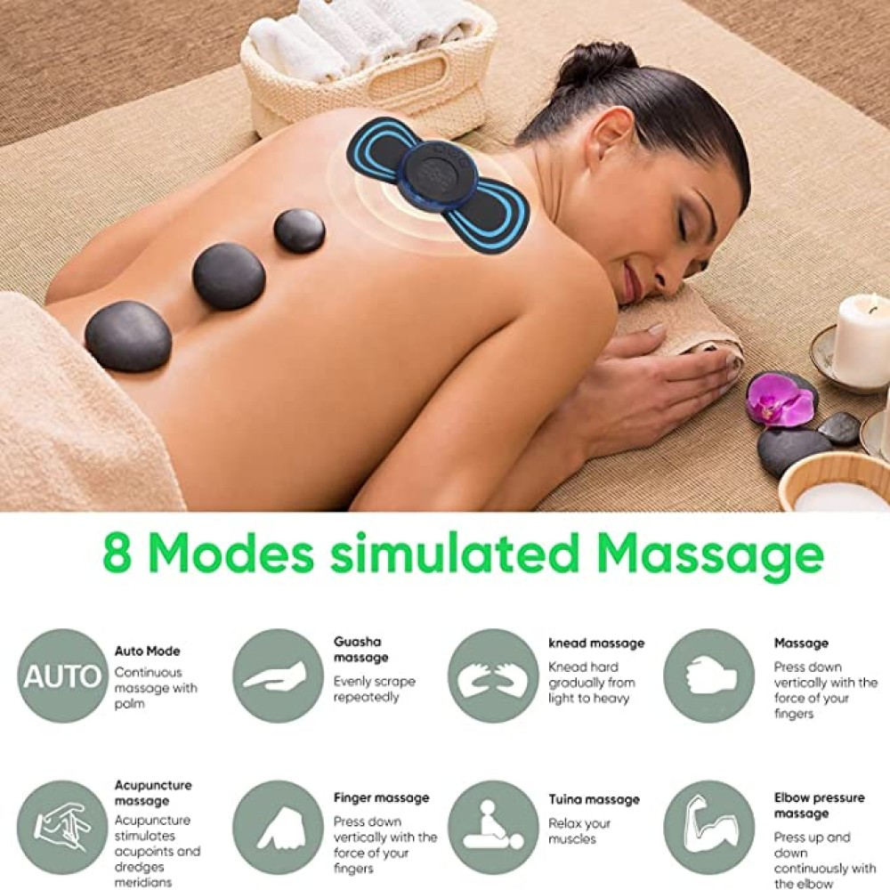 Mini Massager - Rechargeable Shoulder/ Neck/ Muscle/ Tendonitis/ Deep Tissue/ Back Massager with 1pcs Butterfly Pad (P-2502)