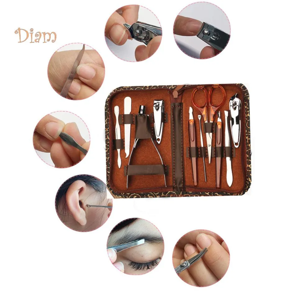 Stainless Steel Nail Clipper File Scissor Ear Pick Manicure Pedicure Tools (P-1894)