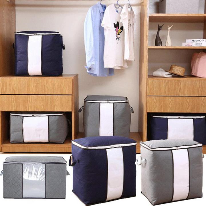 Winter Cloths Storage Organizer Bags. Blankets Cover, Cloth Organizer, Winter Wardrobe Storage Organizer (P-1889)