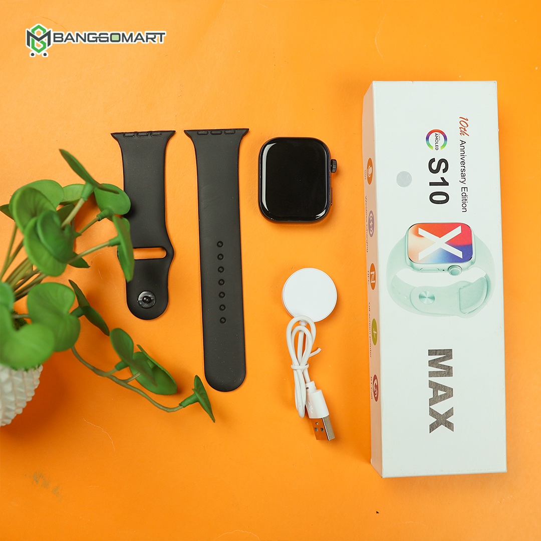 S10 Max Laxasfit Smart Watch 2.29" AMOLED Display NFC Series 10 Bluetooth Smart Watch (P-3345)