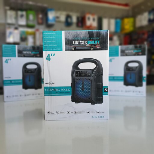 GREATNICE GTS-1386 Bluetooth, USB, TF Card & FM Radio Supported 4 Inch Driver Lighting Effects Speaker (P-3231)