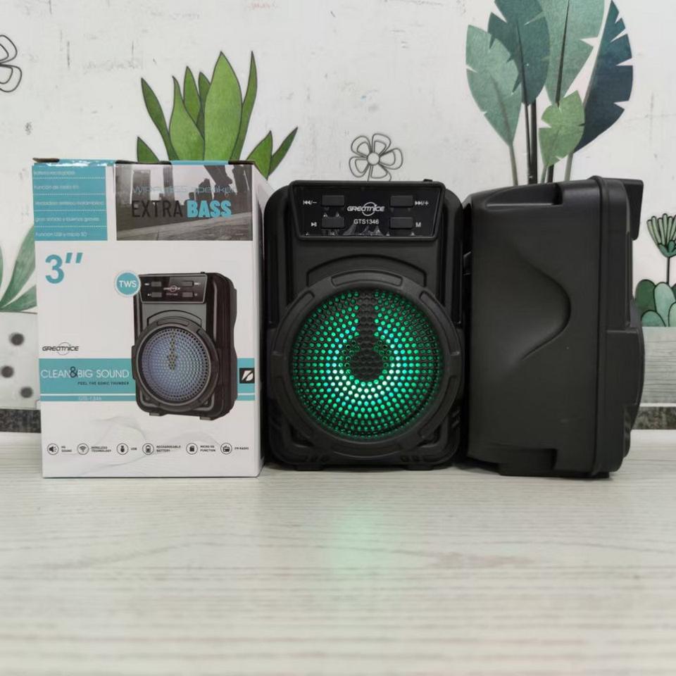 Bluetooth Speaker GTS-1345 Rechargeable Extra Bass wireless portable speaker Mini style 3 inch TWS,FM,USB audio player (P-3230)