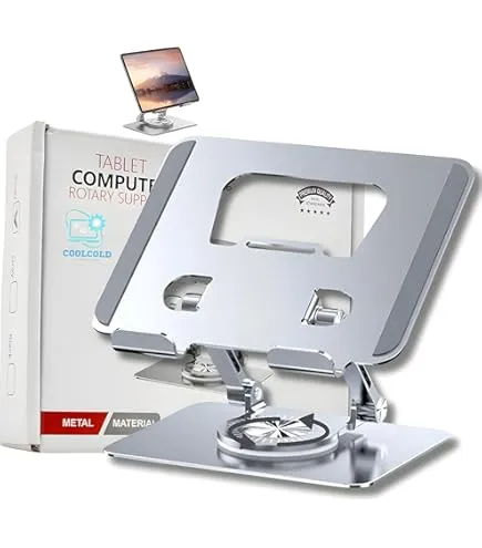 Tablet Stand Foldable Aluminium Tablet Stand Tablet Holder For iPad Pro Stand 360° Rotation (P-3229)