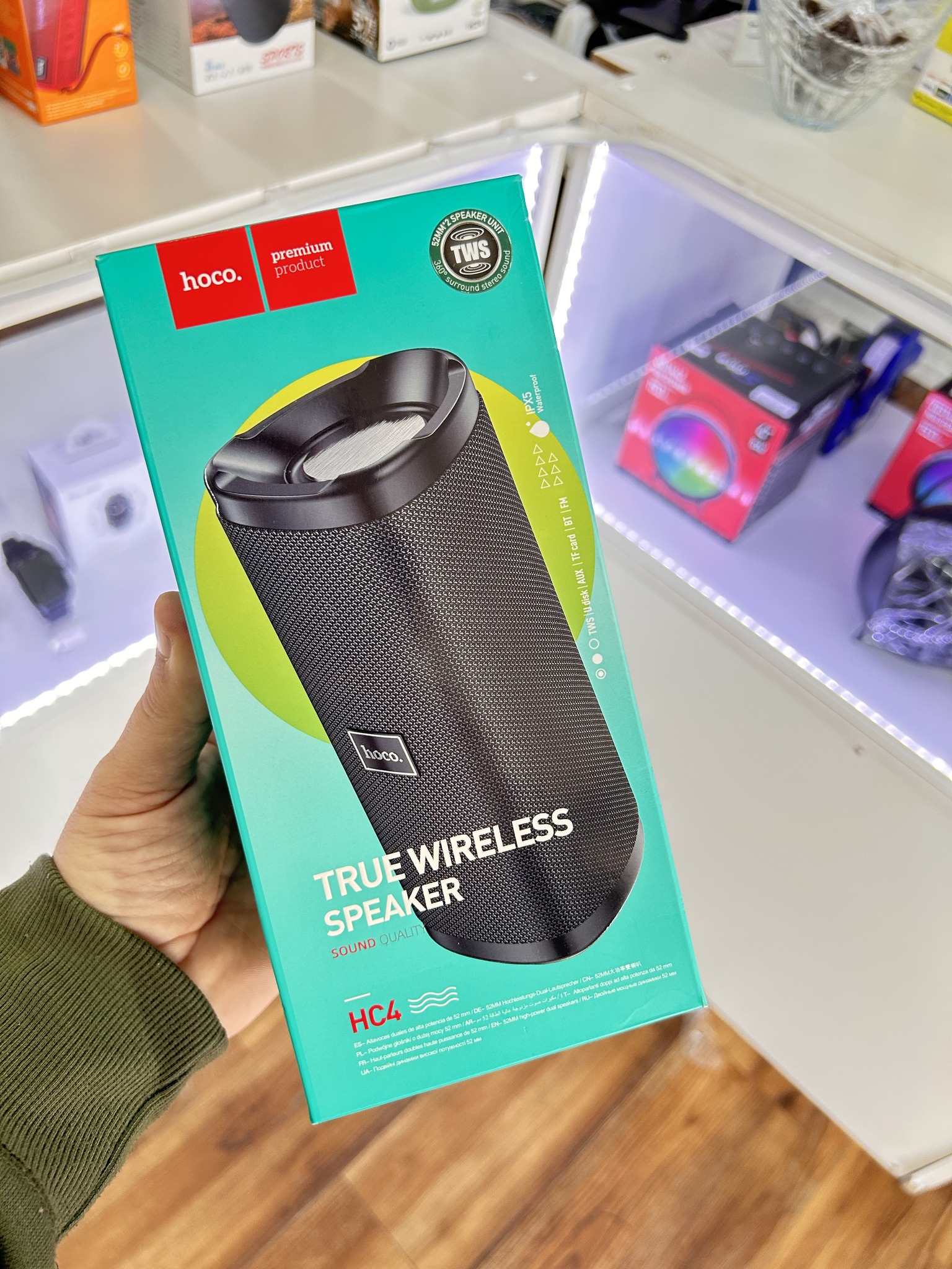 Hoco EQ10 Plus Wireless Earbuds – ANC + ENC Noise Reduction, LED Display, 5.4 Bluetooth (P-3054)