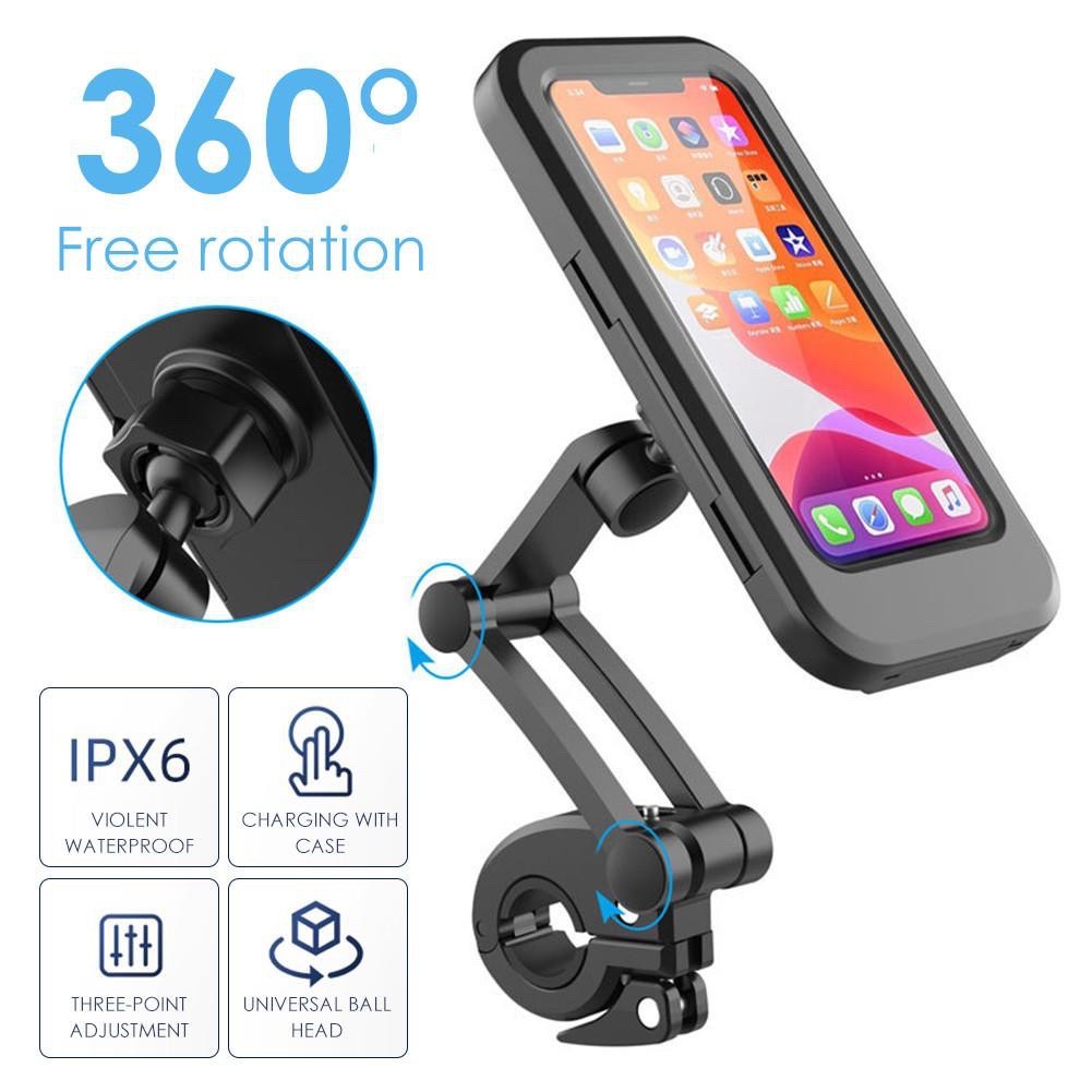Newfangled - Cycle/Bike/Motorcycle handle Smart Mobile Phone Holder Bike Mobile Holder - Sports & Outdoors - Modern and Trendy (P-3033)