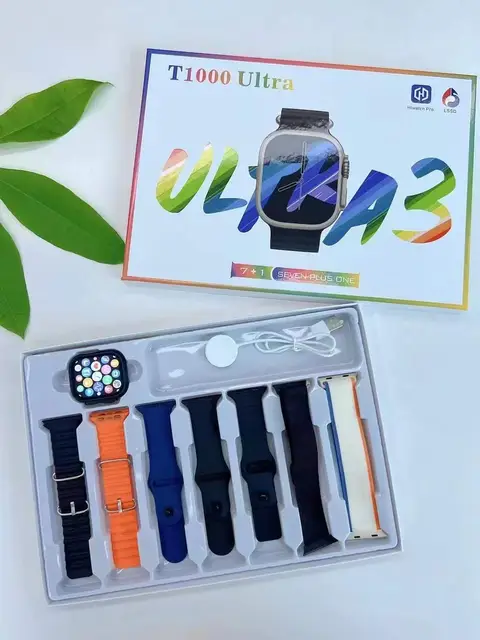 T1000 Ultra Smart Watch – Big Screen Fitness Tracker (7-in-1 Edition) (P-2939)