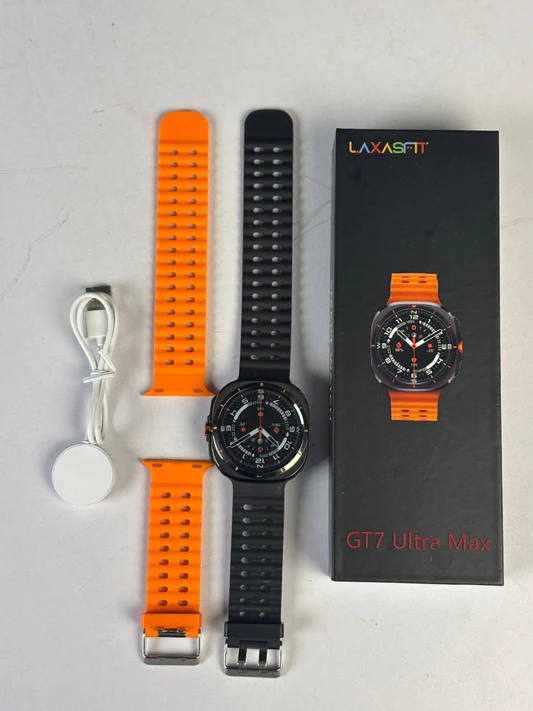 GT7 ULTRA MAX Smart Watch with Two 2 Straps Band Wireless Charging (P-2890)