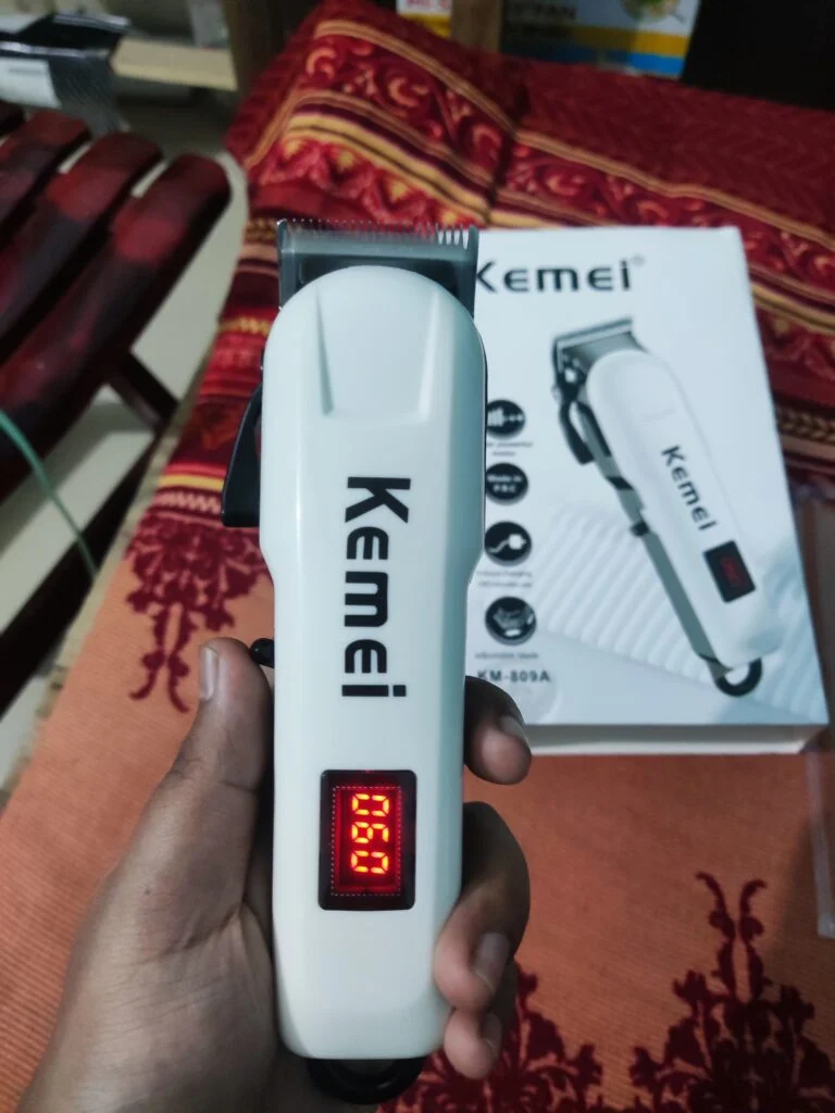 Kemei KM-809A Rechargeable Hair Clipper and Trimmer for Men (P-2687)