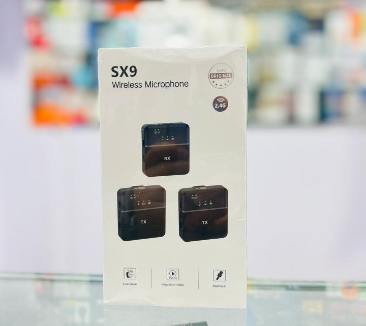 SX9 Dual Mini Wireless Microphone For Type C & 3.5 Interface (1:2) (P-1837)