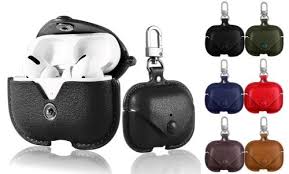 Apple AirPods Pro PU Leather Case with Clip (P-1813)