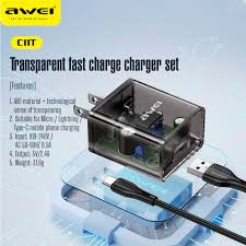 Awei C11T Small Adapter with Type-C Cable (P-1451)
