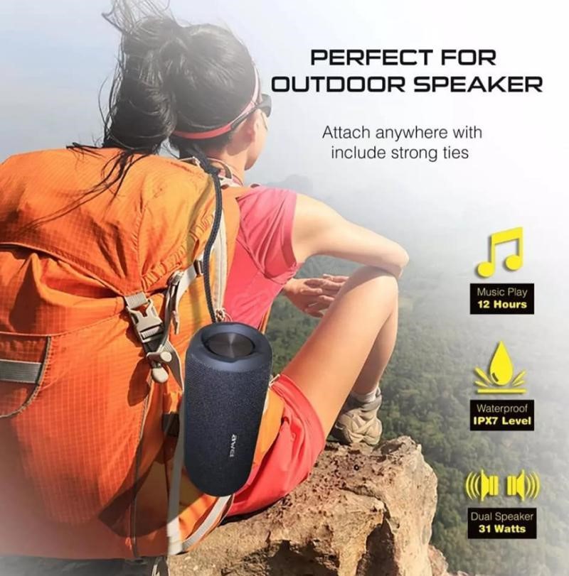 Awei Y669 Bluetooth TWS Waterproof Outdoor Dual Speaker