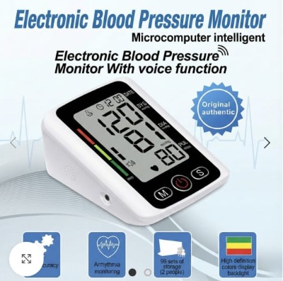 Electronic Blood Pressure Monitor With Voice Function (P-3589)